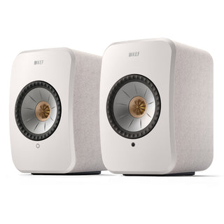 KEF: LSX II Powered Speakers - Pair - Cotton White (Open Box Special)