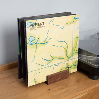 Line Phono: Wood Block Record Holder