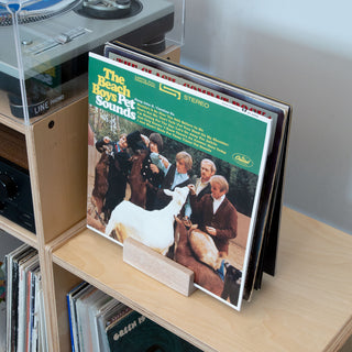 Line Phono: Wood Block Record Holder