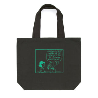Turntable Lab: Peanuts Record Shopping Tote - Black
