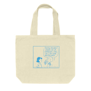 Turntable Lab: Peanuts Record Shopping Tote - Natural